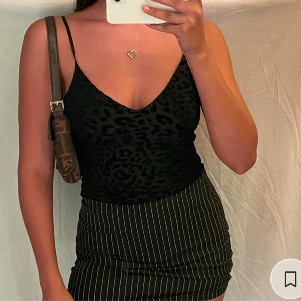 Lulus cheetah black bodysuit  NWT